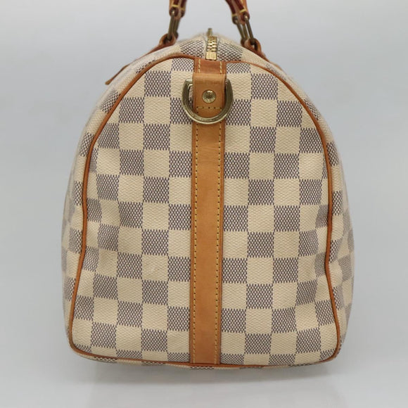 LOUIS VUITTON Damier Azur Speedy Bandouliere 30 Bag 2way N41052 LV Auth 128296
