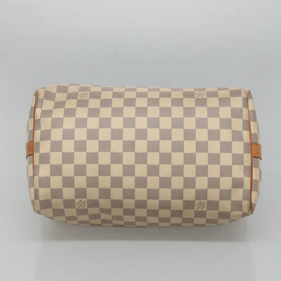 LOUIS VUITTON Damier Azur Speedy Bandouliere 30 Bag 2way N41052 LV Auth 128296
