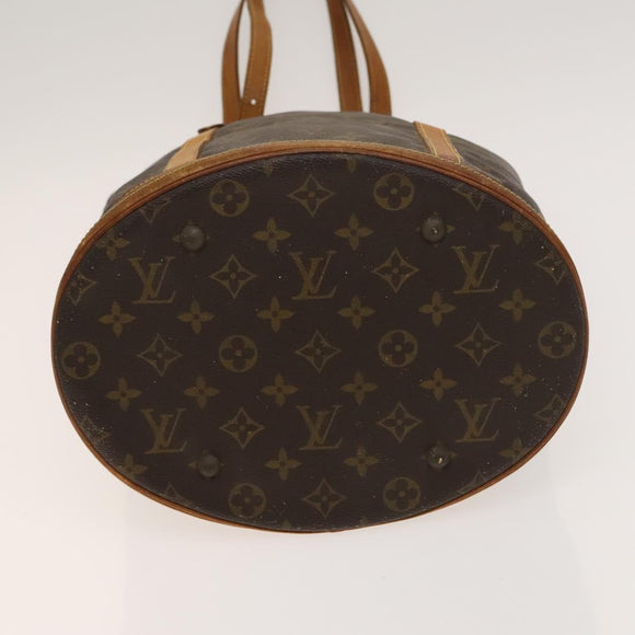 LOUIS VUITTON Monogram Bucket GM Shoulder Bag M42236 LV Auth 128303