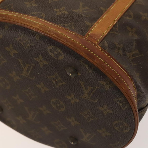 LOUIS VUITTON Monogram Bucket GM Shoulder Bag M42236 LV Auth 128303