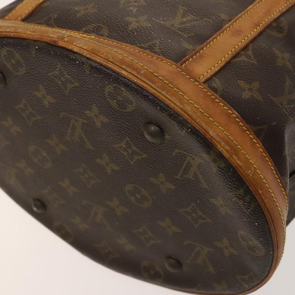 LOUIS VUITTON Monogram Bucket GM Shoulder Bag M42236 LV Auth 128303
