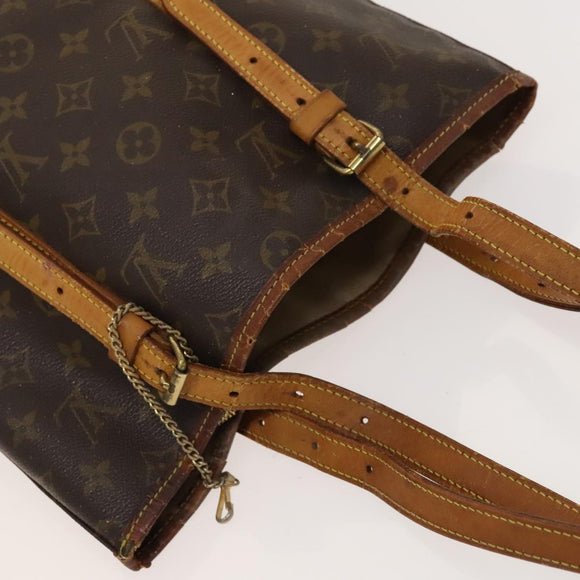 LOUIS VUITTON Monogram Bucket GM Shoulder Bag M42236 LV Auth 128303