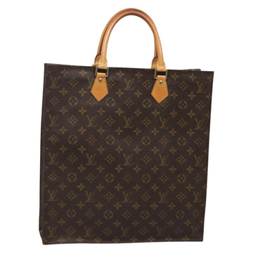 LOUIS VUITTON Monogram Sac Plat Hand Bag M51140 LV Auth 128307