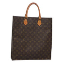 LOUIS VUITTON Monogram Sac Plat Hand Bag M51140 LV Auth 128308-1