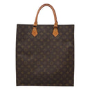 LOUIS VUITTON Monogram Sac Plat Hand Bag M51140 LV Auth 128308-13