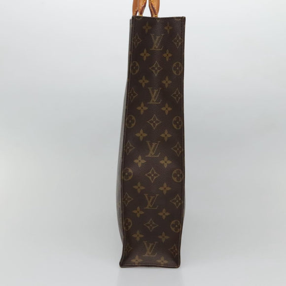 LOUIS VUITTON Monogram Sac Plat Hand Bag M51140 LV Auth 128308