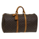 LOUIS VUITTON Monogram Keepall 55 Boston Bag M41424 LV Auth 128315-1