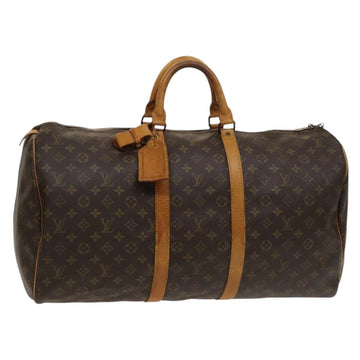 LOUIS VUITTON Monogram Keepall 55 Boston Bag M41424 LV Auth 128315