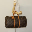 LOUIS VUITTON Monogram Keepall 55 Boston Bag M41424 LV Auth 128315-24