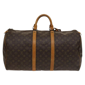 LOUIS VUITTON Monogram Keepall 55 Boston Bag M41424 LV Auth 128315 - 0
