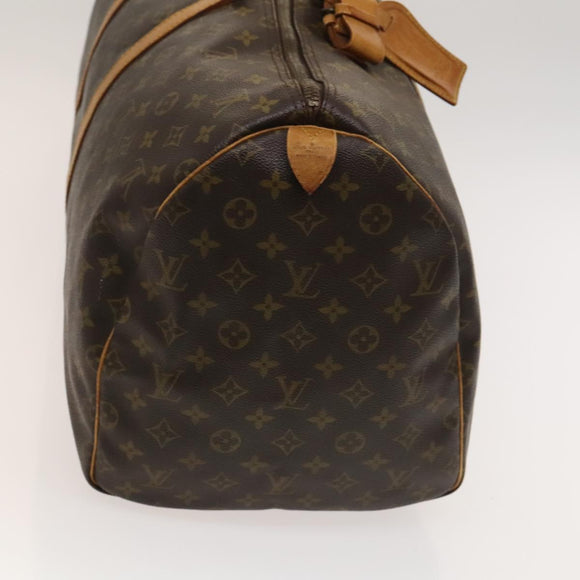 LOUIS VUITTON Monogram Keepall 55 Boston Bag M41424 LV Auth 128315