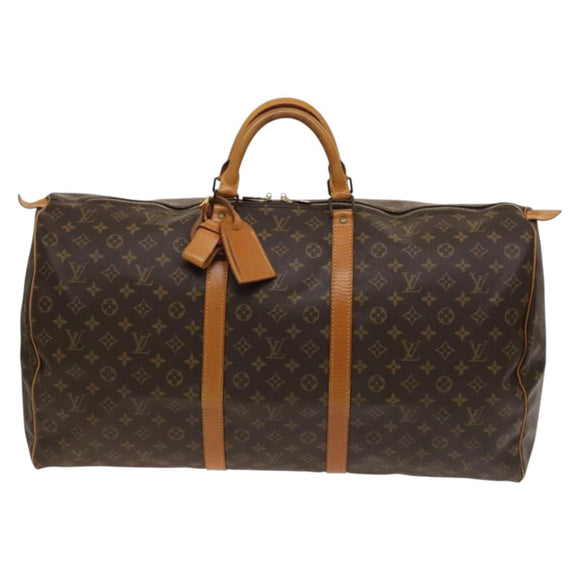 LOUIS VUITTON Monogram Keepall 60 Boston Bag M41422 LV Auth 128317