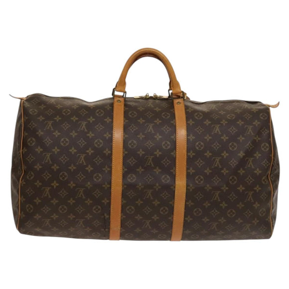 LOUIS VUITTON Monogram Keepall 60 Boston Bag M41422 LV Auth 128317