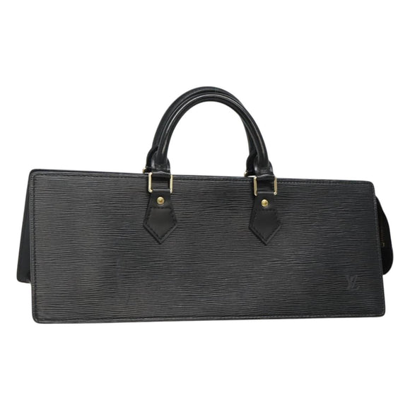 LOUIS VUITTON Epi Sac Triangle Hand Bag Black M52092 LV Auth 128320