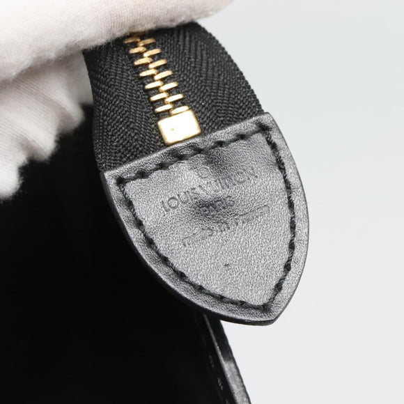 LOUIS VUITTON Epi Sac Triangle Hand Bag Black M52092 LV Auth 128320