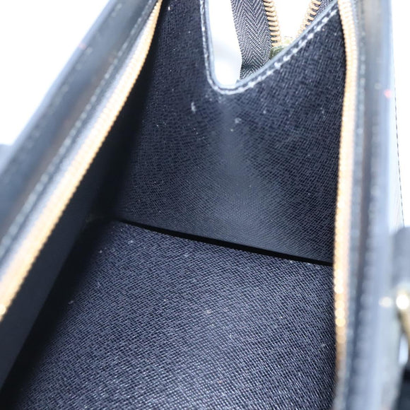 LOUIS VUITTON Epi Sac Triangle Hand Bag Black M52092 LV Auth 128320