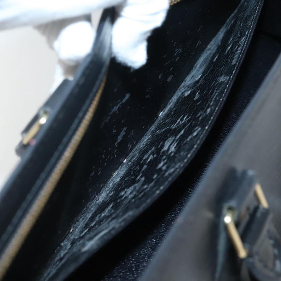 LOUIS VUITTON Epi Sac Triangle Hand Bag Black M52092 LV Auth 128320