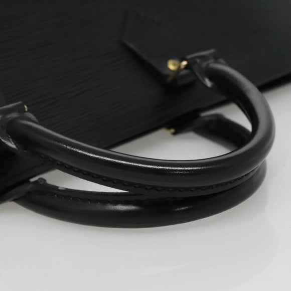 LOUIS VUITTON Epi Sac Triangle Hand Bag Black M52092 LV Auth 128320