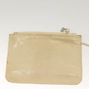 PRADA Hand Bag Nylon Beige Auth 128335-21