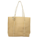 PRADA Hand Bag Nylon Beige Auth 128335-13