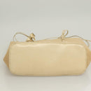 PRADA Hand Bag Nylon Beige Auth 128335-5