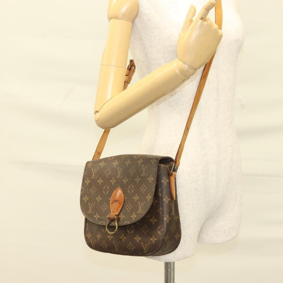 LOUIS VUITTON Monogram Saint Cloud GM Shoulder Bag M51242 LV Auth 128340