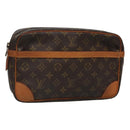 LOUIS VUITTON Monogram Compiegne 28 Clutch Bag M51845 LV Auth 128342-1