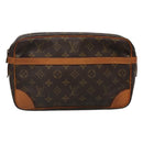 LOUIS VUITTON Monogram Compiegne 28 Clutch Bag M51845 LV Auth 128342-13