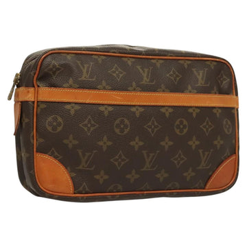 LOUIS VUITTON Monogram Compiegne 28 Clutch Bag M51845 LV Auth 128343
