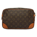 LOUIS VUITTON Monogram Compiegne 28 Clutch Bag M51845 LV Auth 128343-2