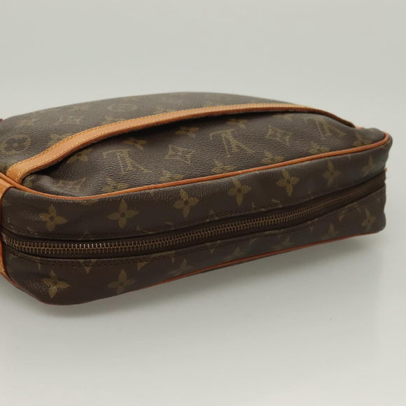 LOUIS VUITTON Monogram Compiegne 28 Clutch Bag M51845 LV Auth 128343