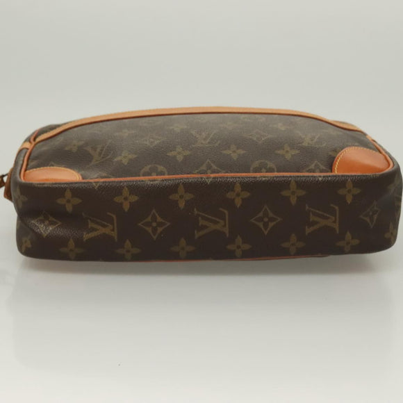 LOUIS VUITTON Monogram Compiegne 28 Clutch Bag M51845 LV Auth 128343