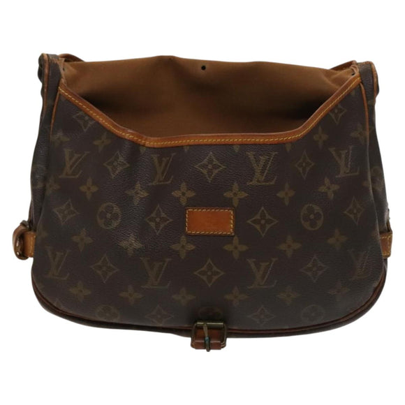 LOUIS VUITTON Monogram Saumur 30 Shoulder Bag M42256 LV Auth 128344