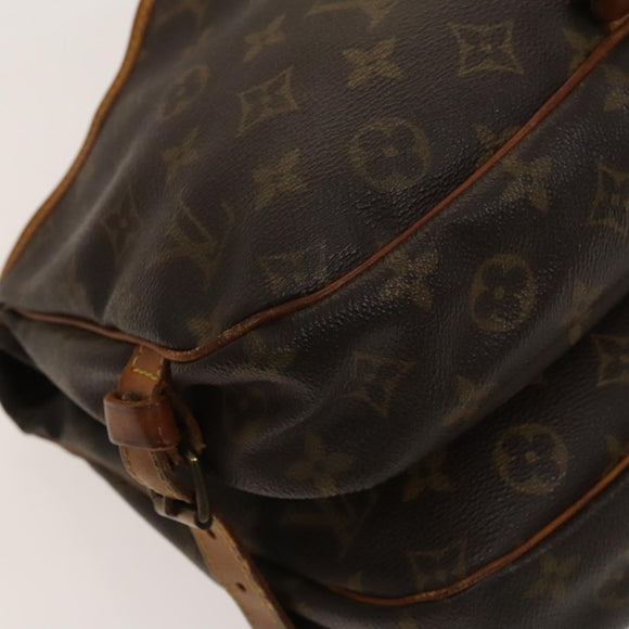 LOUIS VUITTON Monogram Saumur 30 Shoulder Bag M42256 LV Auth 128344