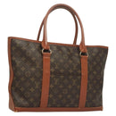 LOUIS VUITTON Monogram Sac Weekend PM Hand Bag M42425 LV Auth 128351-1