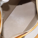 LOUIS VUITTON Monogram Vernis Houston Hand Bag Beige M91004 LV Auth 128358-11