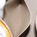 LOUIS VUITTON Monogram Vernis Houston Hand Bag Beige M91004 LV Auth 128358-22