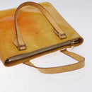 LOUIS VUITTON Monogram Vernis Houston Hand Bag Beige M91004 LV Auth 128358-6