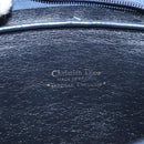 Christian Dior Trotter Canvas Shoulder Bag Navy Gold Auth 128360-11