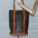LOUIS VUITTON Monogram Bucket GM Shoulder Bag M42236 LV Auth 128384-21