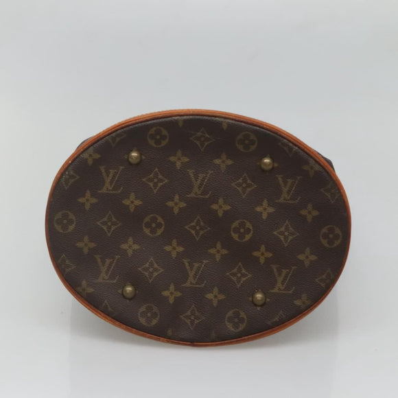 LOUIS VUITTON Monogram Bucket GM Shoulder Bag M42236 LV Auth 128384