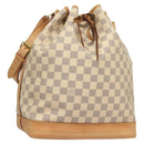 LOUIS VUITTON Damier Azur Noe Shoulder Bag N42222 LV Auth 128393-1