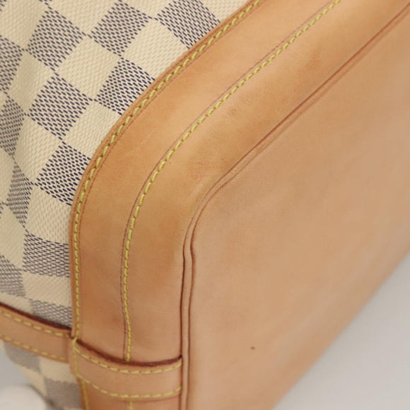 LOUIS VUITTON Damier Azur Noe Shoulder Bag N42222 LV Auth 128393