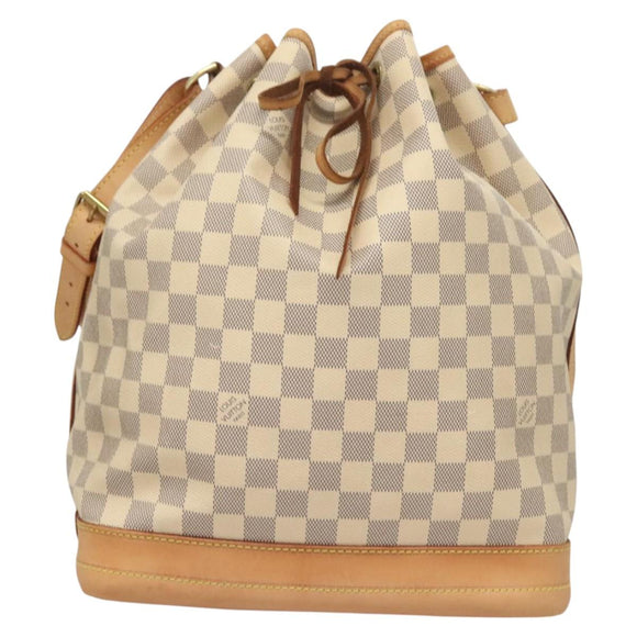 LOUIS VUITTON Damier Azur Noe Shoulder Bag N42222 LV Auth 128393