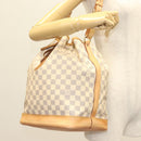 LOUIS VUITTON Damier Azur Noe Shoulder Bag N42222 LV Auth 128393-20