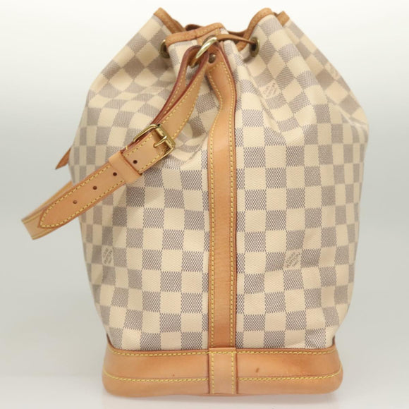 LOUIS VUITTON Damier Azur Noe Shoulder Bag N42222 LV Auth 128393