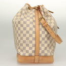 LOUIS VUITTON Damier Azur Noe Shoulder Bag N42222 LV Auth 128393-4