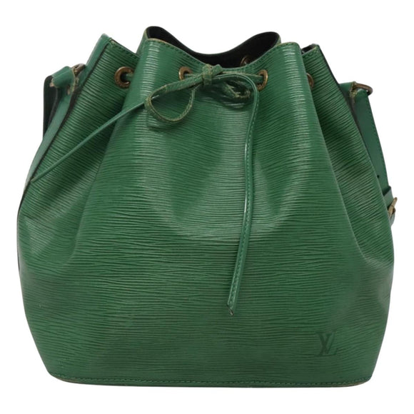 LOUIS VUITTON Epi Petit Noe Shoulder Bag Green M44104 LV Auth 128394