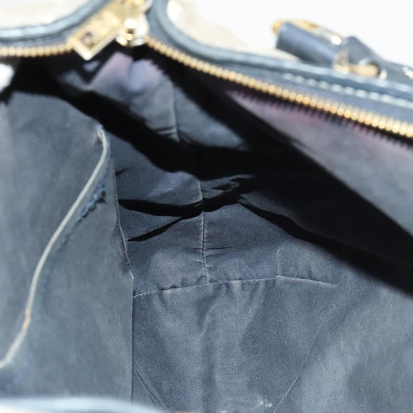 LOUIS VUITTON Monogram Idylle Elegy 2way Shoulder Bag Navy M56697 LV Auth 128396