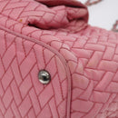 PRADA Chain Tote Bag Nylon Pink Silver Auth 128405-10